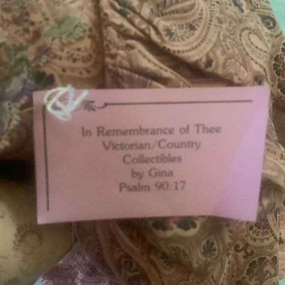 Vintage Muslin Cat Handmade Calico Cotton 27” Long - Picture 11 of 12